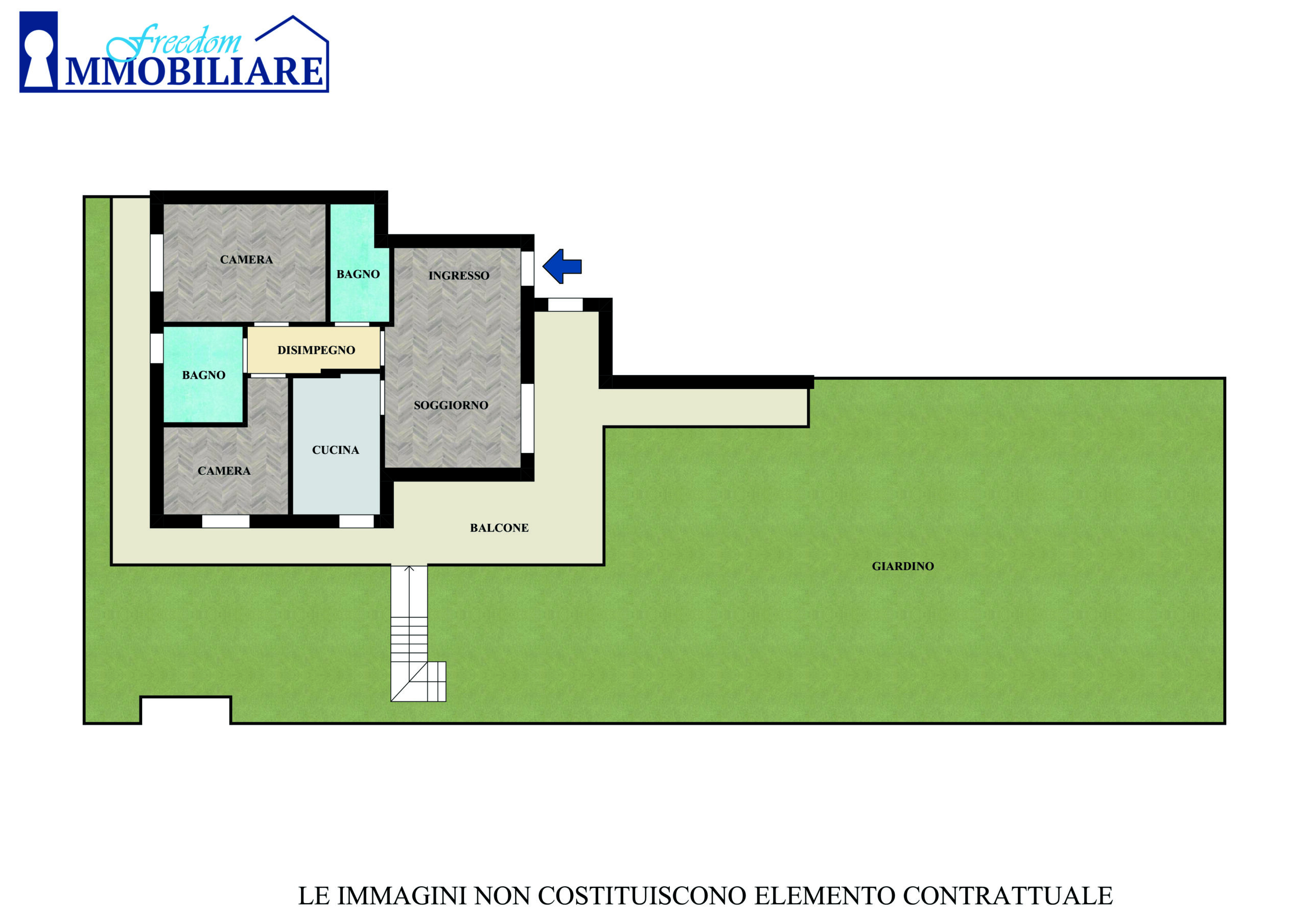 Trilocale via Camillo Benso di Cavour 10, San Giuliano Milanese (Rif. SGM58)