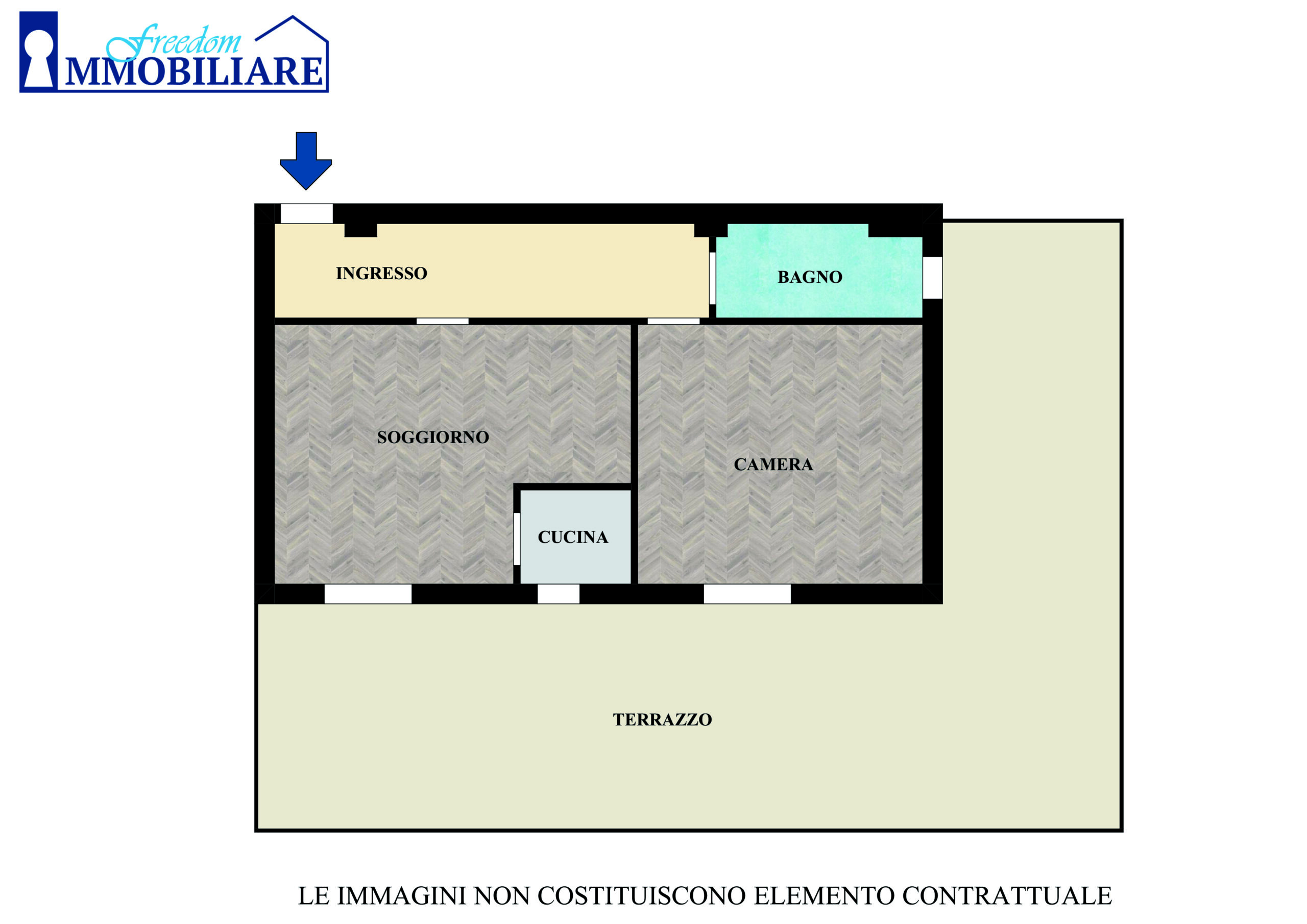 Bilocale via Roma 6, Serenella, Cascina Selmo, San Giuliano Milanese (Rif. SGM67)