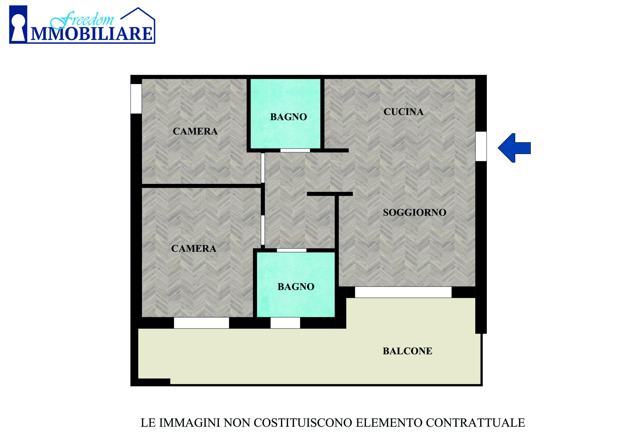 Trilocale via Friuli 4, Sesto Ulteriano, San Giuliano Milanese (Rif. SGM81)