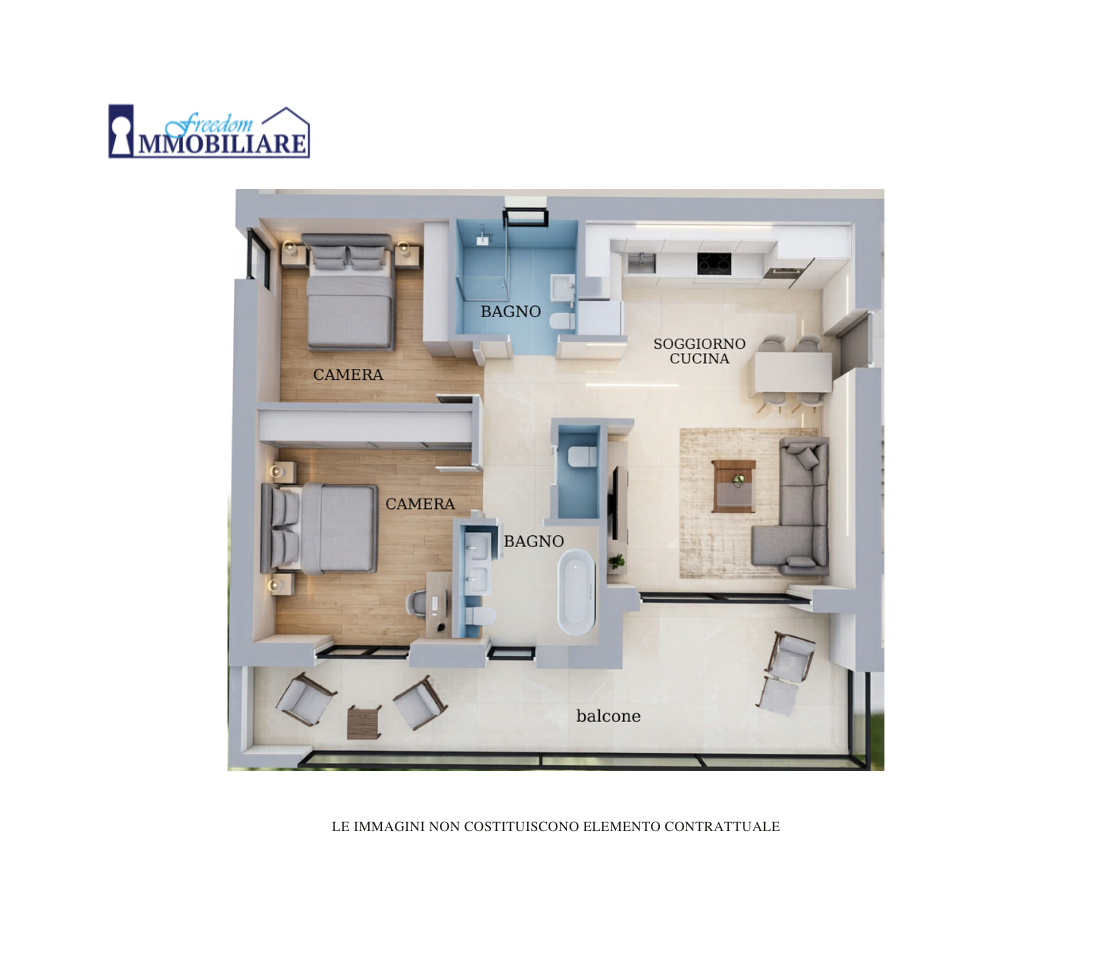 Trilocale via Friuli 4, Sesto Ulteriano, San Giuliano Milanese (Rif. SGM81)