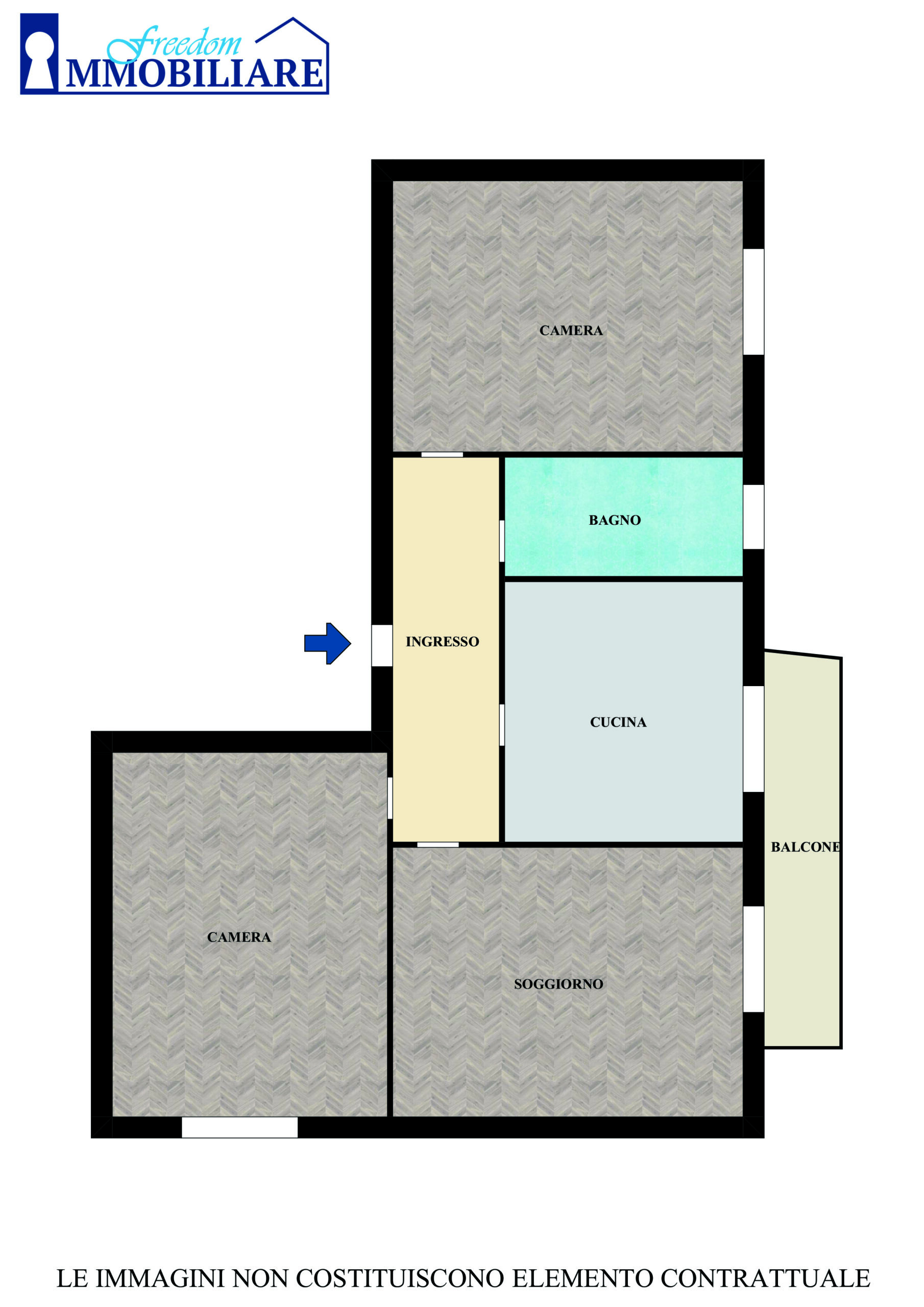 Trilocale via Filippo Turati 16, Centro, San Giuliano Milanese (Rif.SGM85)