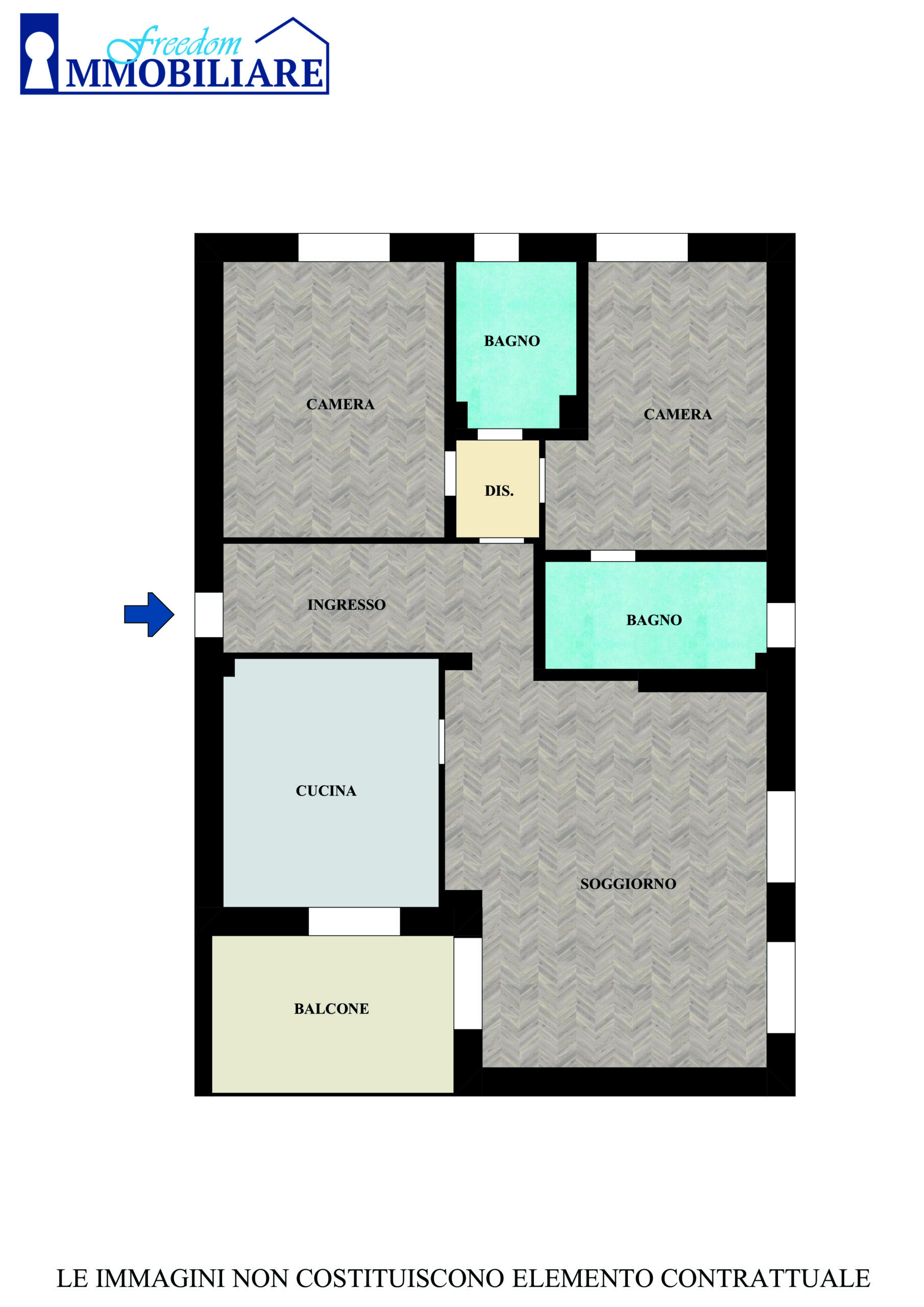 Trilocale Via Dossetti n.9 San Donato Milanese (Rif. SDIFN109)