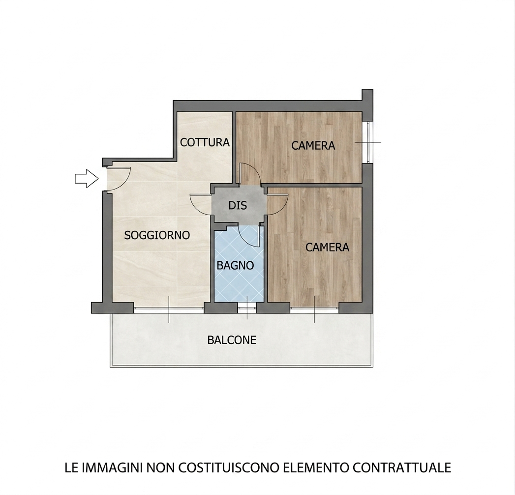 Trilocale via Paolo Borsellino 7, San Giuliano Milanese (Rif. SGM88)