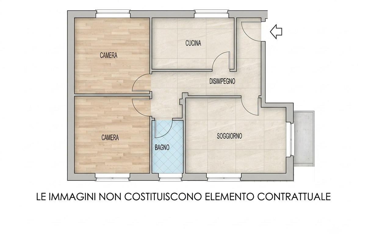 Due appartamenti in bifamiliare, via Monte Bianco 1, San Giuliano Milanese (Rif. SGM93)