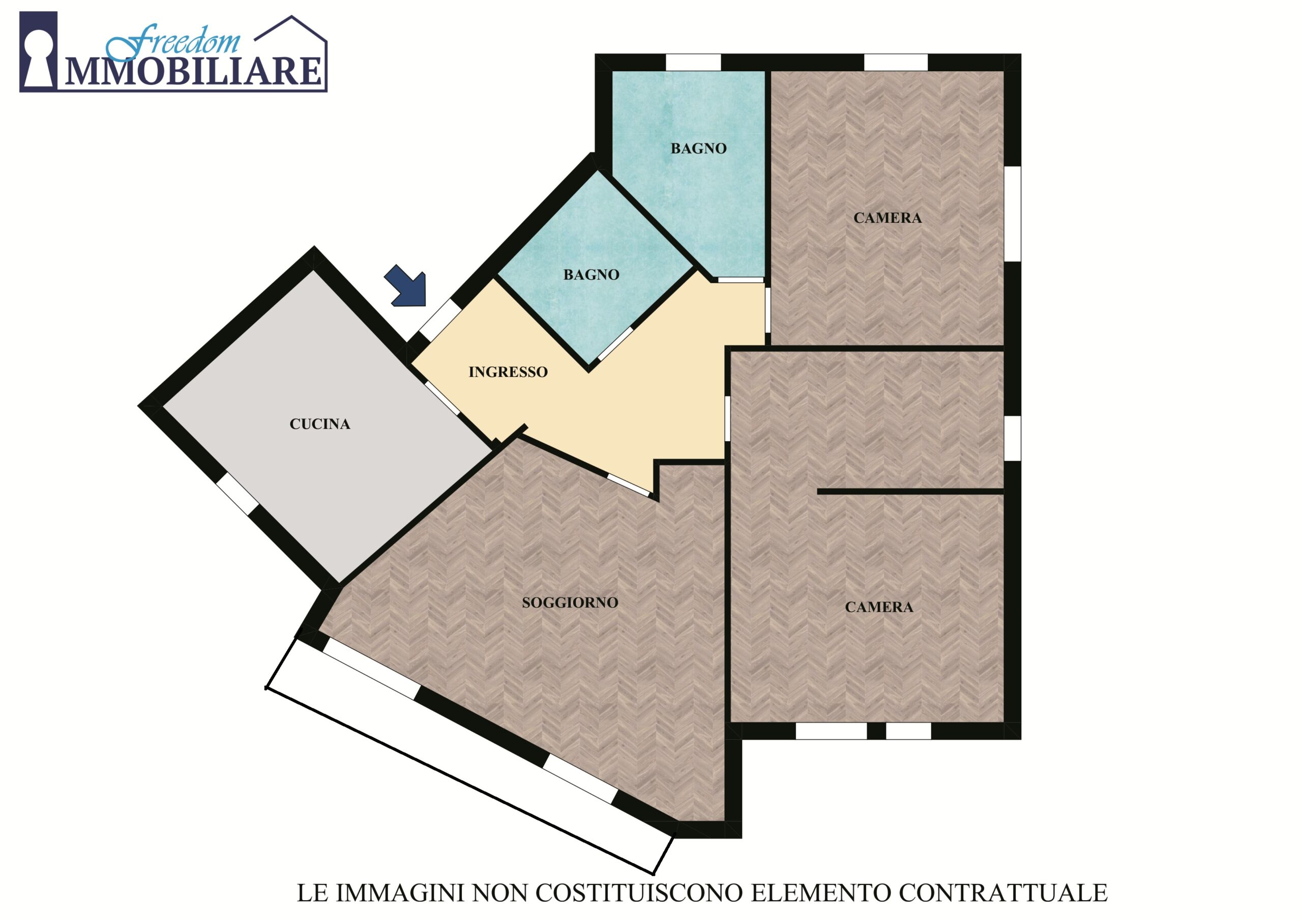Quadrilocale via Bezzecca 13, Sesto Ulteriano, San Giuliano Milanese (SGM96)